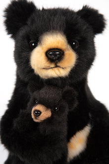 Hansa Black Bear Mama with Baby