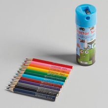 Tractor Ted colouring pencils round tin