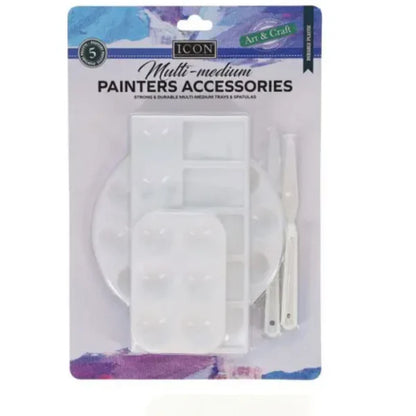 Icon  Set 5 MultiMedium Painters Accessories