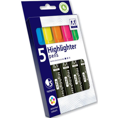 5 Highlighter Pens
