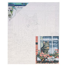 Icon 300x250mm Colour My Canvas Cat At Window