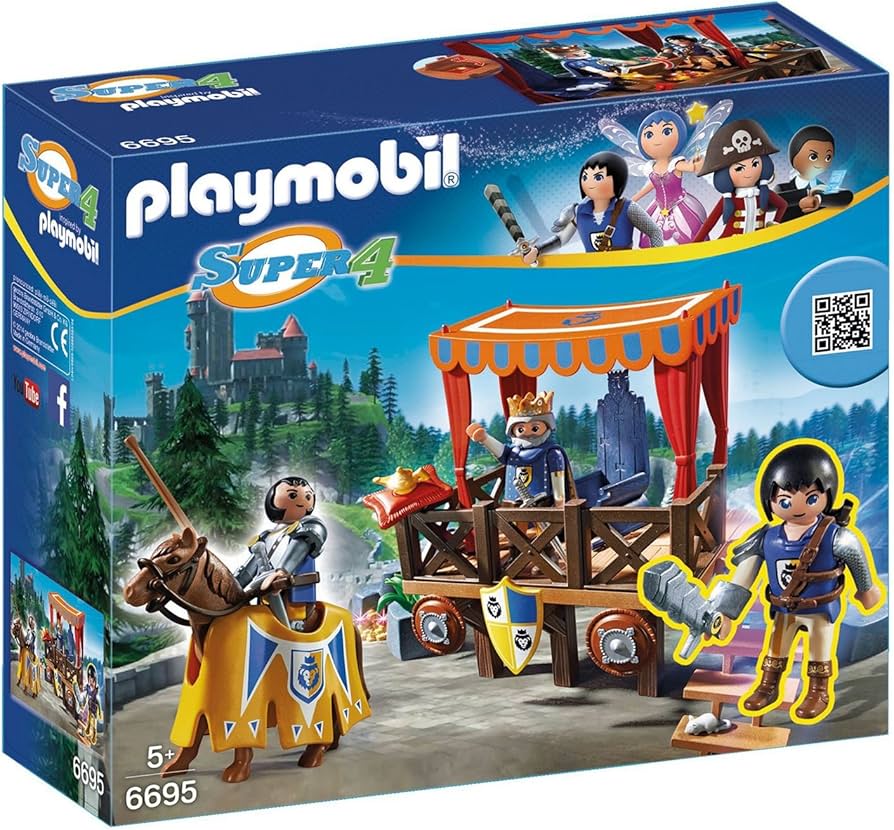 Playmobil 6695 Super 4 Royal Tribune with Alex