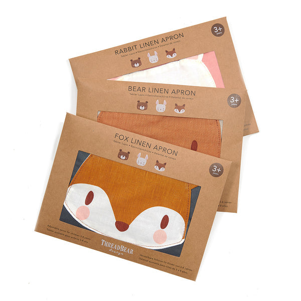 ThreadBear Bear Linen Apron