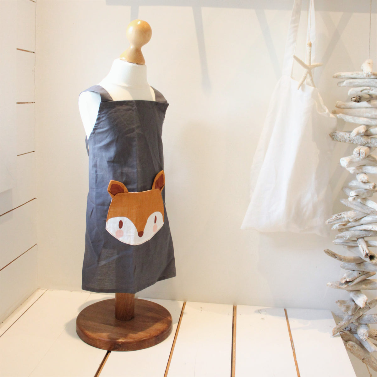 ThreadBear Fox Linen Apron