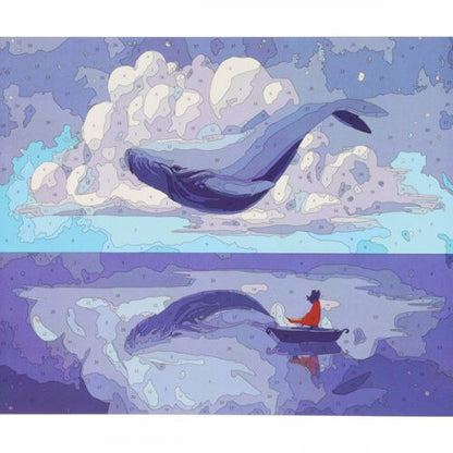 Icon 300x250mm Paint By Numbers Canvas  Whale & Girl