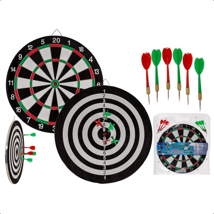 Out Of The Blue Dart Board Game With 6 Darts