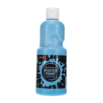 World of Colour Poster Paint 500ml  Cyan Blue
