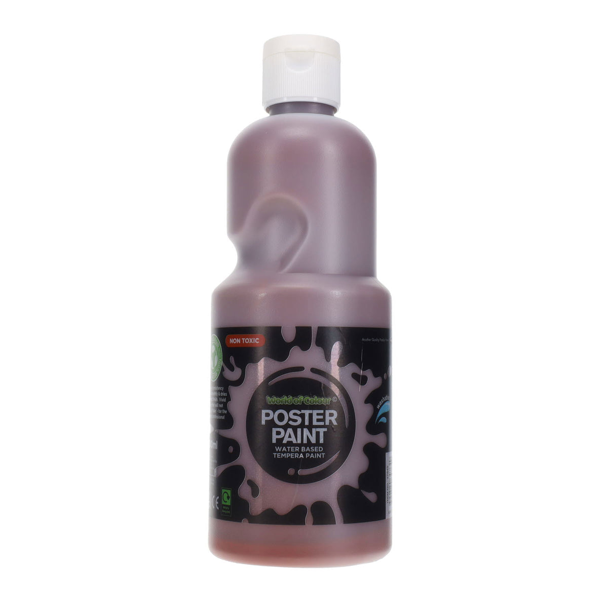 World of Colour Poster Paint 500ml  Burnt Umber Brown
