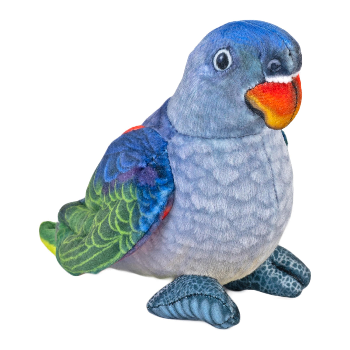 Wild Republic Plush Rainforest Bird Blue Rumped Parrot 11.5Cm