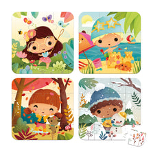 Janod 4 Puzzles The 4 Seasons (6-9-12-16 Pcs)