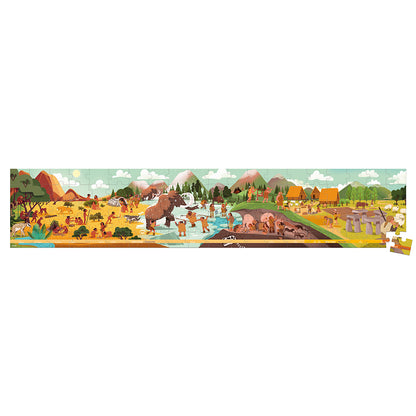 Janod Prehistory Frieze Puzzle - 100 Pcs