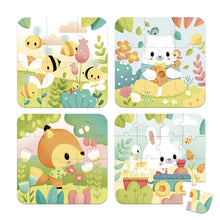 Janod Pure- 4 Puzzles (6-9-12-16 Pcs)
