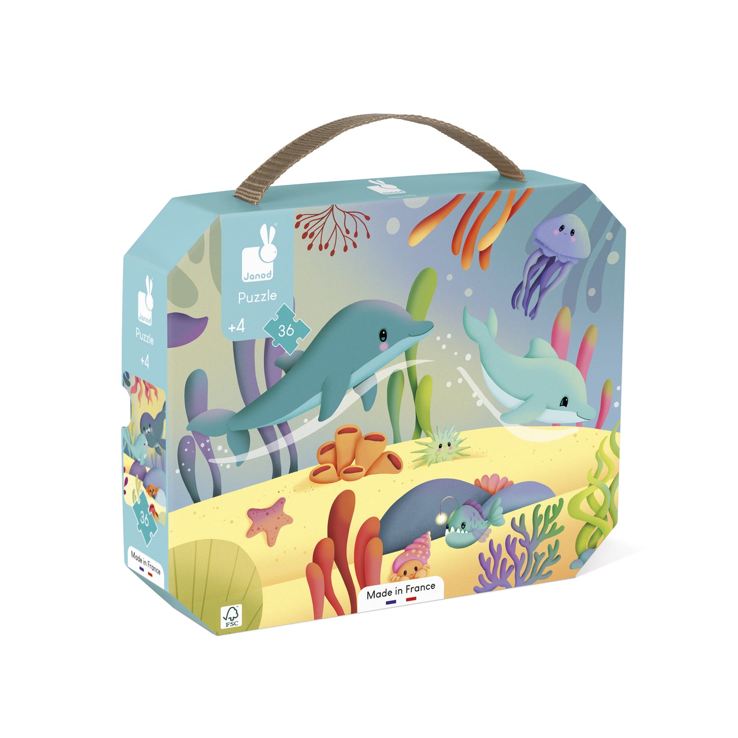 Janod 36-Piece Sea Animal Puzzle