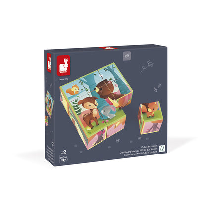 Janod Kubkid - 9 Blocks - Forest Animals