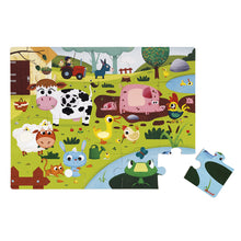 Janod Tactile Puzzle "Farm Animals" - 20 Pcs
