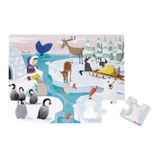 Janod Tactile Puzzle "Life On The Ice" -20 Pcs