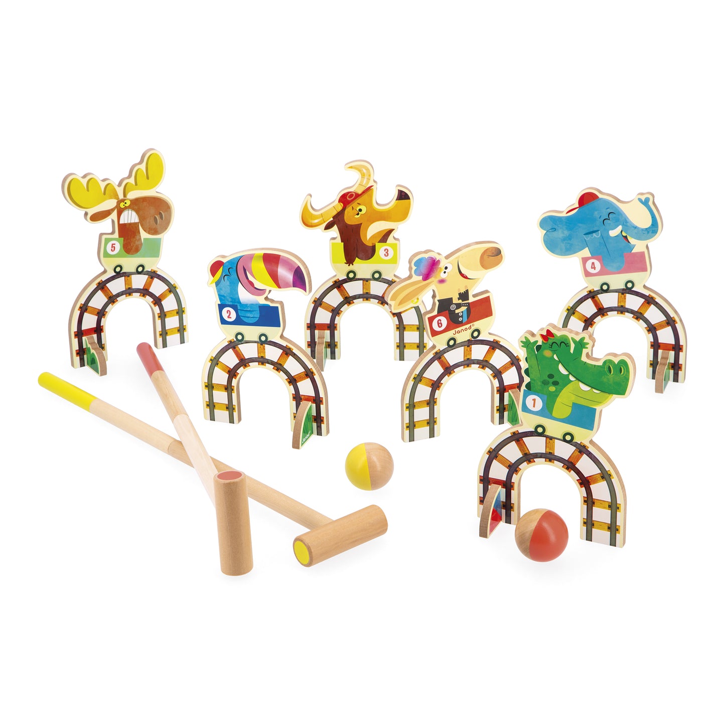 Janod Applepop - Rollercoaster Croquet Set