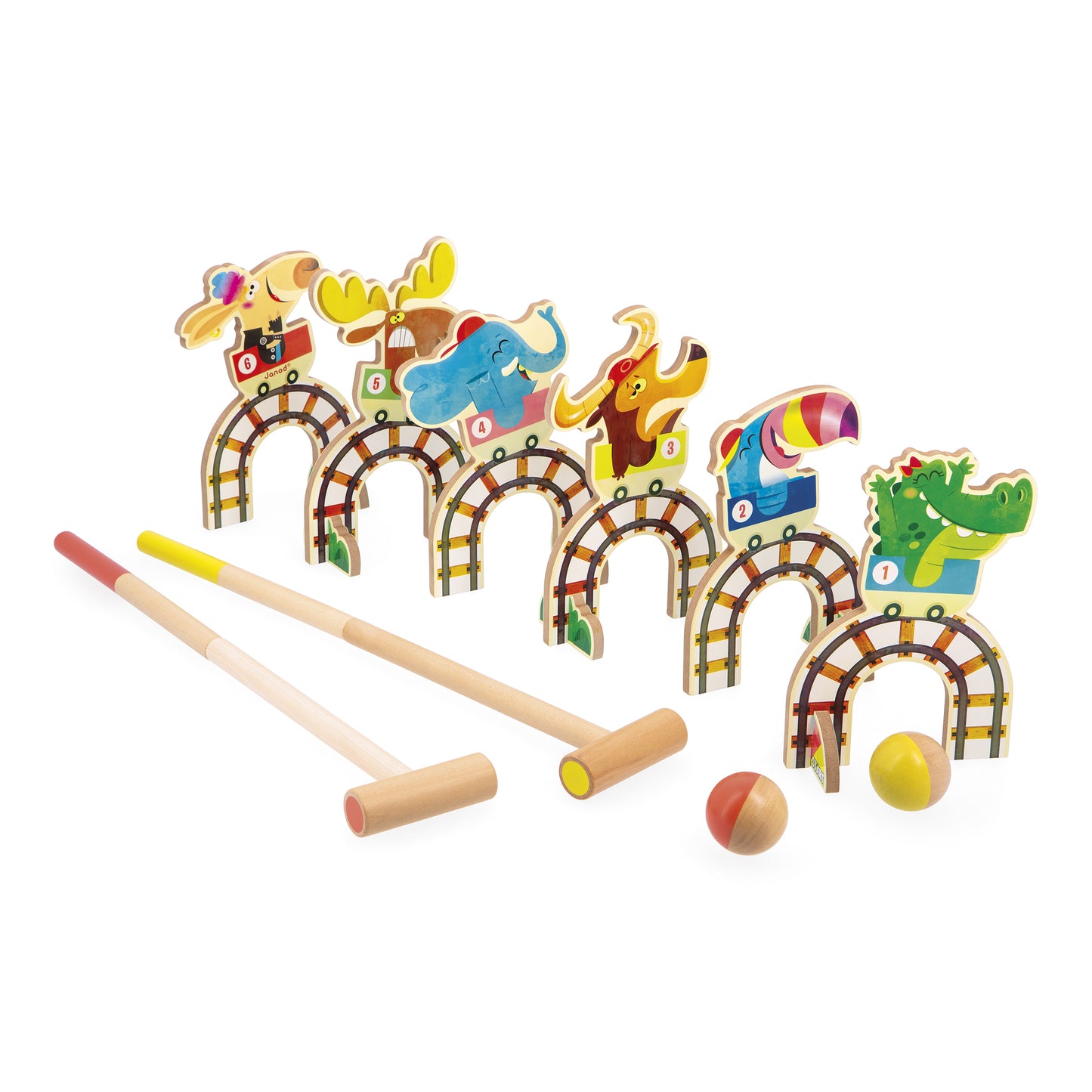 Janod Applepop - Rollercoaster Croquet Set