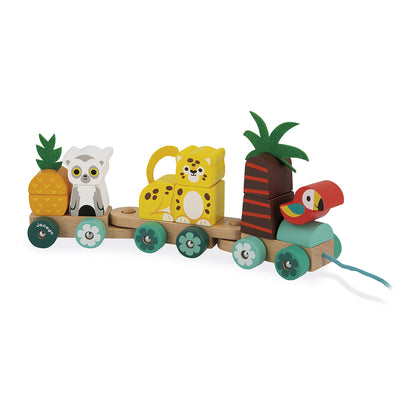 Janod Tropik - Pull-Along Tropical Train