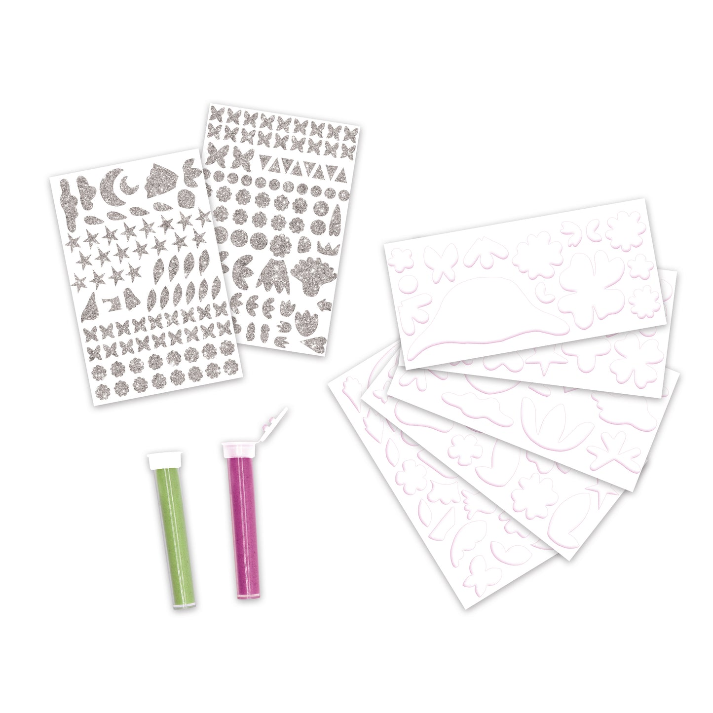 Janod Magic Fairies - Foam Stickers + Phospho. Sands