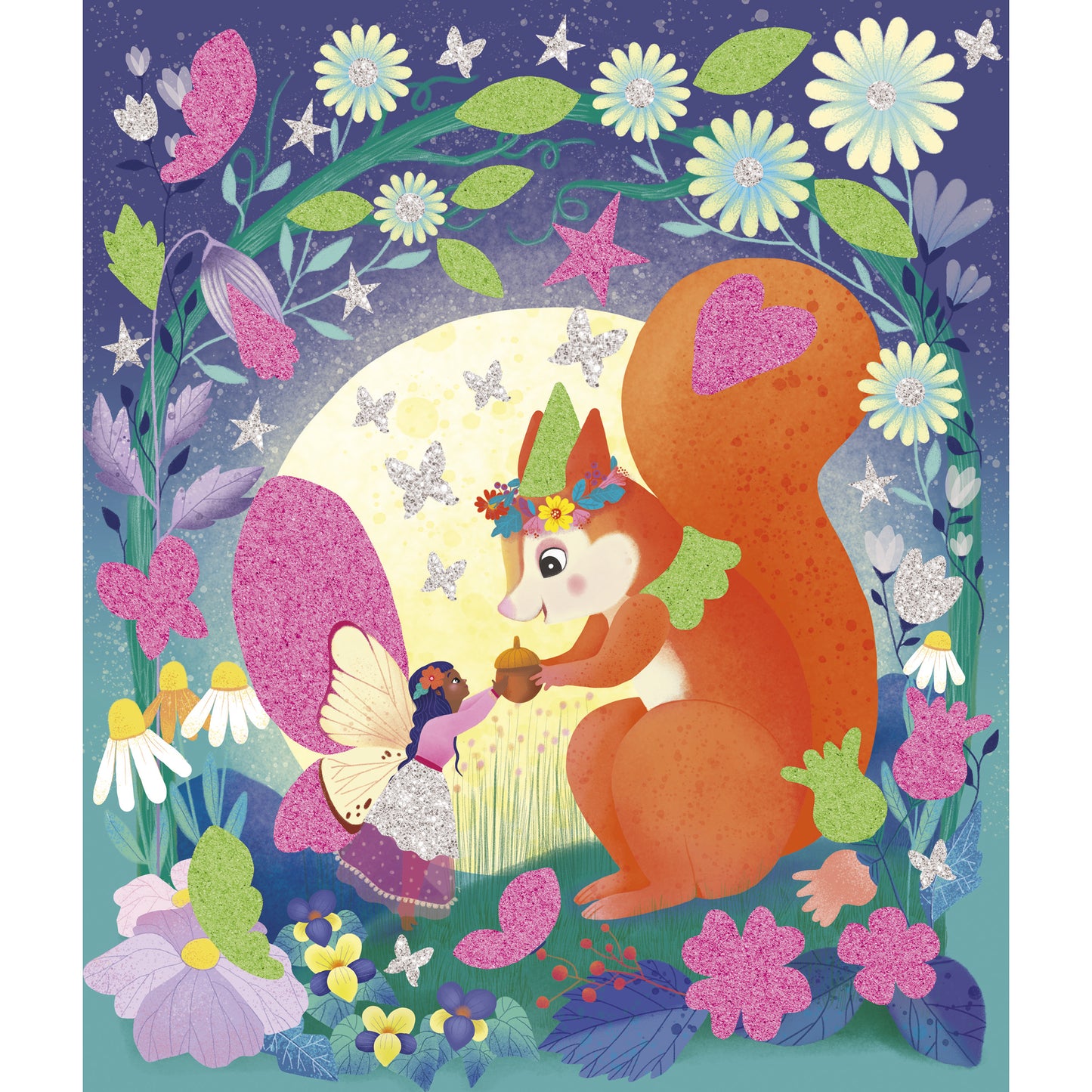Janod Magic Fairies - Foam Stickers + Phospho. Sands