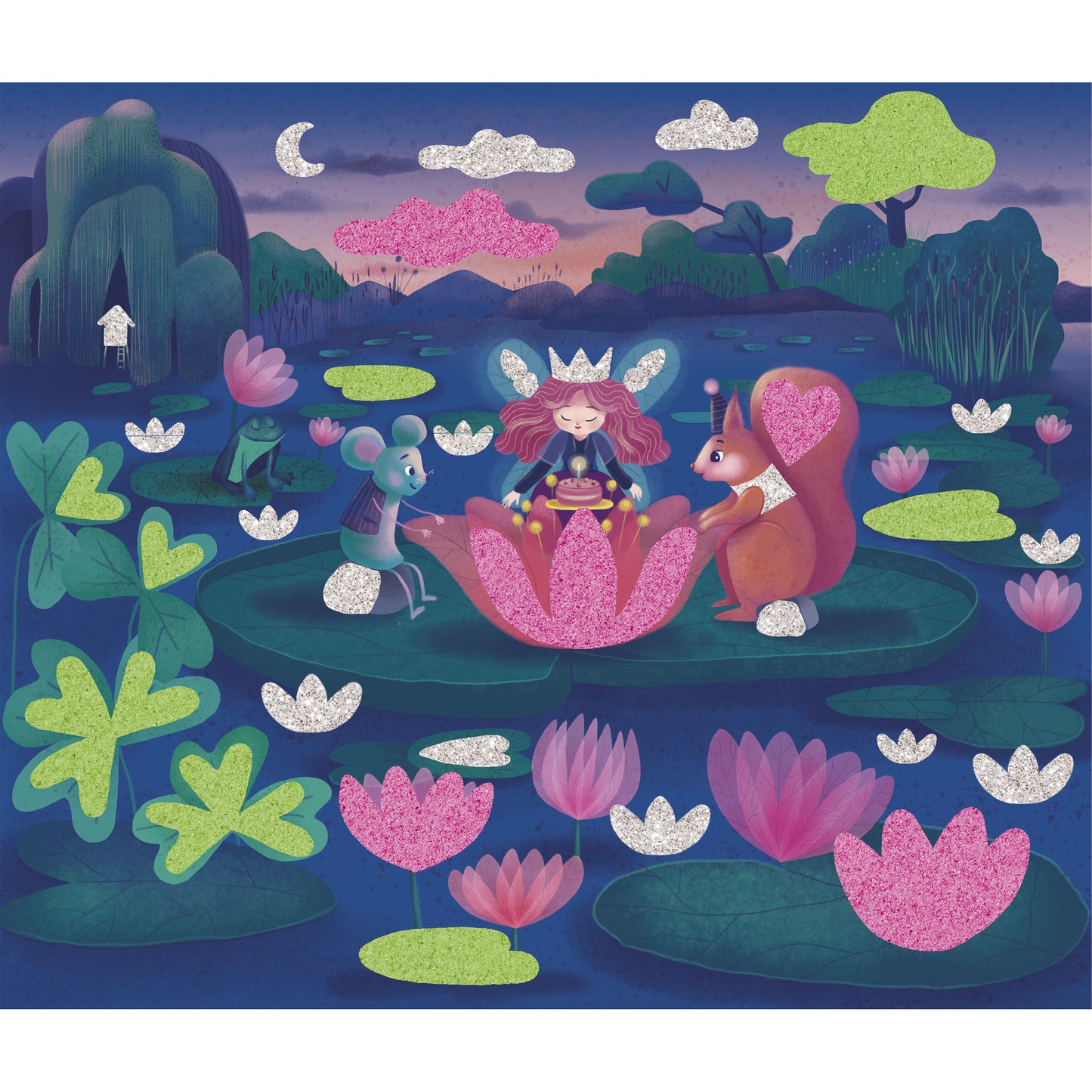 Janod Magic Fairies - Foam Stickers + Phospho. Sands