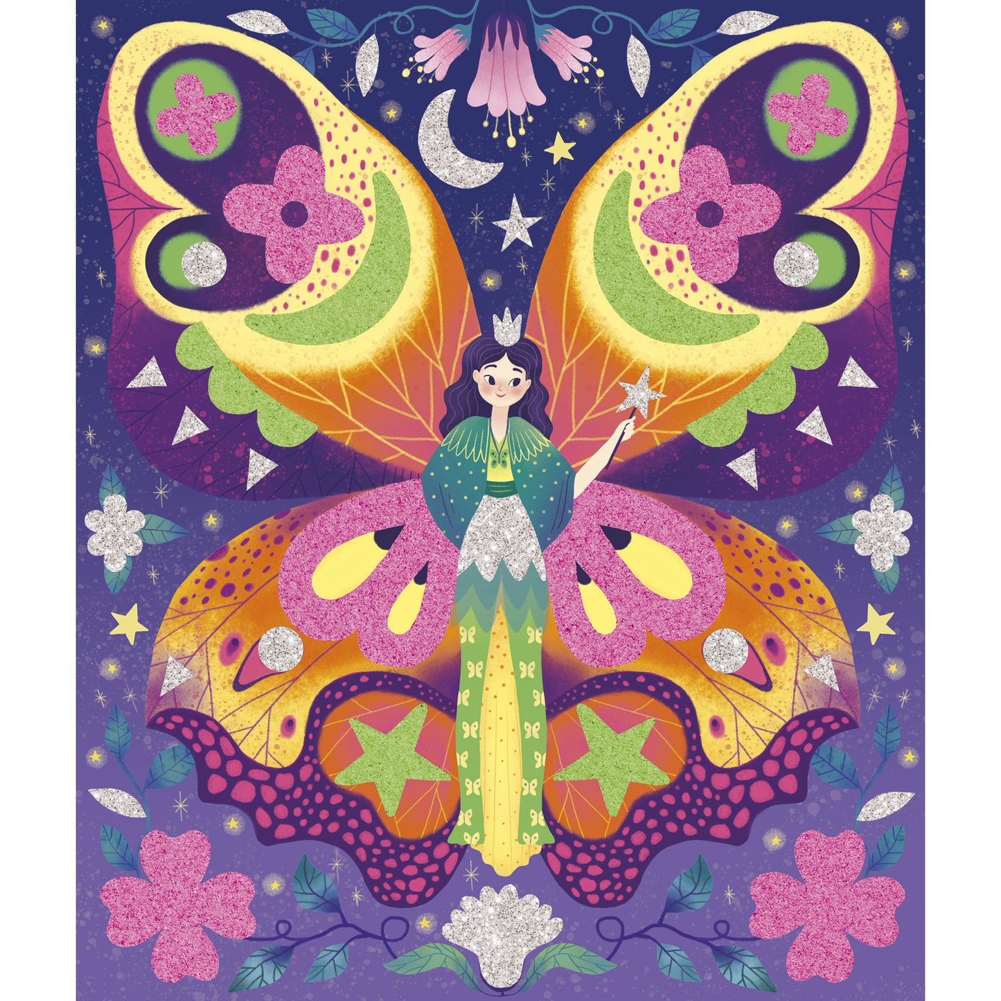 Janod Magic Fairies - Foam Stickers + Phospho. Sands
