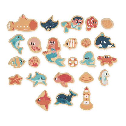 Janod 24 Sea Life Magnets