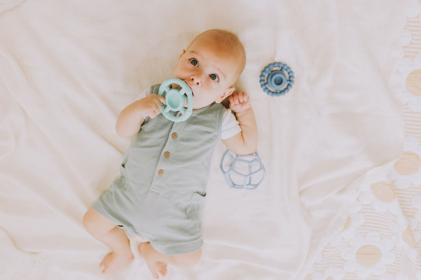 Jellystone Rainbow Stacker & Teether Toy - Ocean