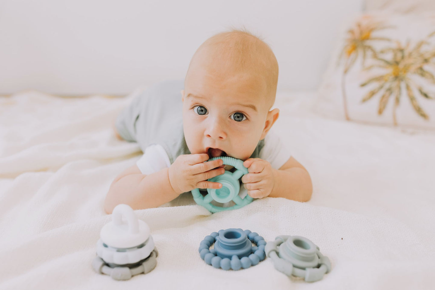 Jellystone Rainbow Stacker & Teether Toy - Ocean