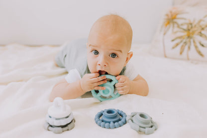 Jellystone Rainbow Stacker & Teether Toy - Ocean