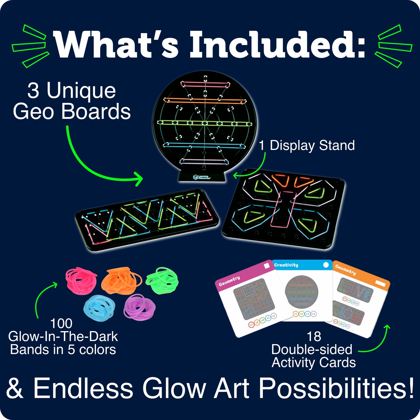 Learning Resources STEM Explorers Geo-Glow Art