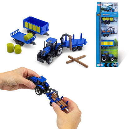 Maisto Four New Holland Tractors