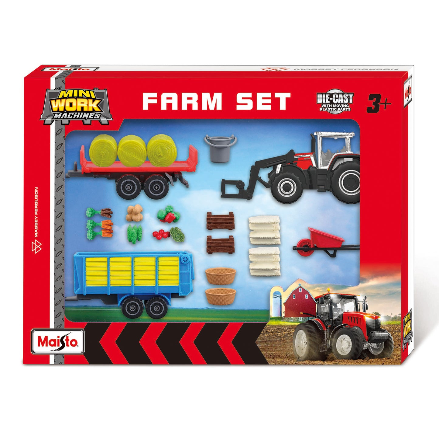 Maisto Massey Ferguson Farm Set