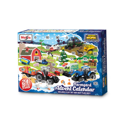 Maisto Mini Working Machines - Farm Advent Calendar