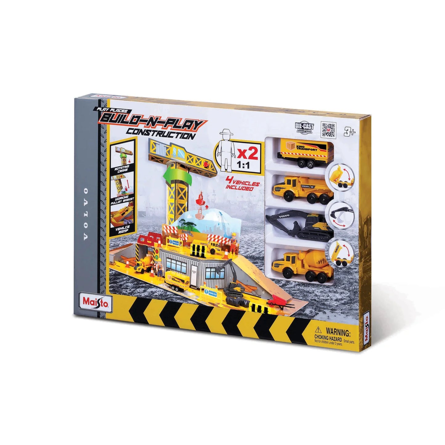 Mini Working Machines - Volvo Build-N-Play Deluxe Play Set