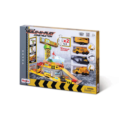 Mini Working Machines - Volvo Build-N-Play Deluxe Play Set