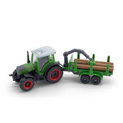 Maisto Fendt 209 Vario Tractor With Log Trailer