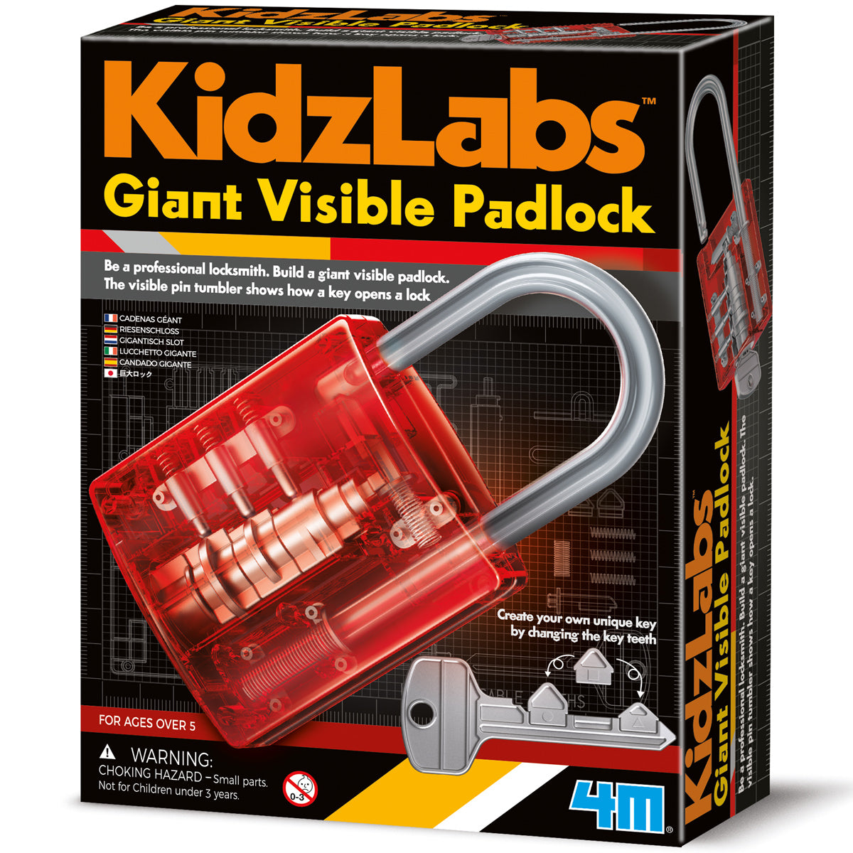4M KidzLabs - Giant Visible Padlock