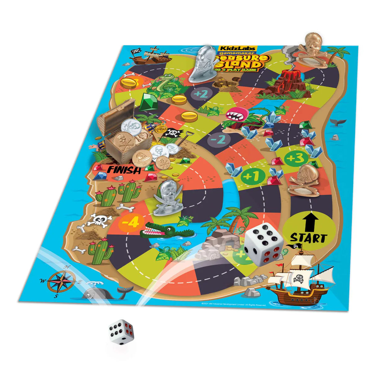 4M KidzLabs - Gamemaker - Treasure Island Dig & Play Game