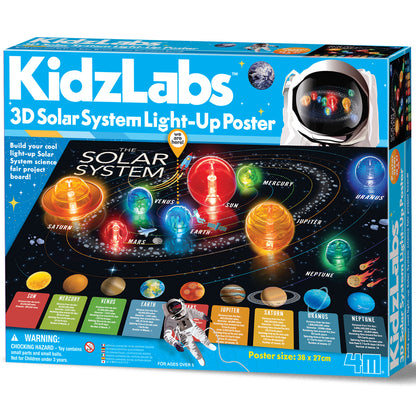4M KidzLabs - 3D Solar System Light-Up Poster