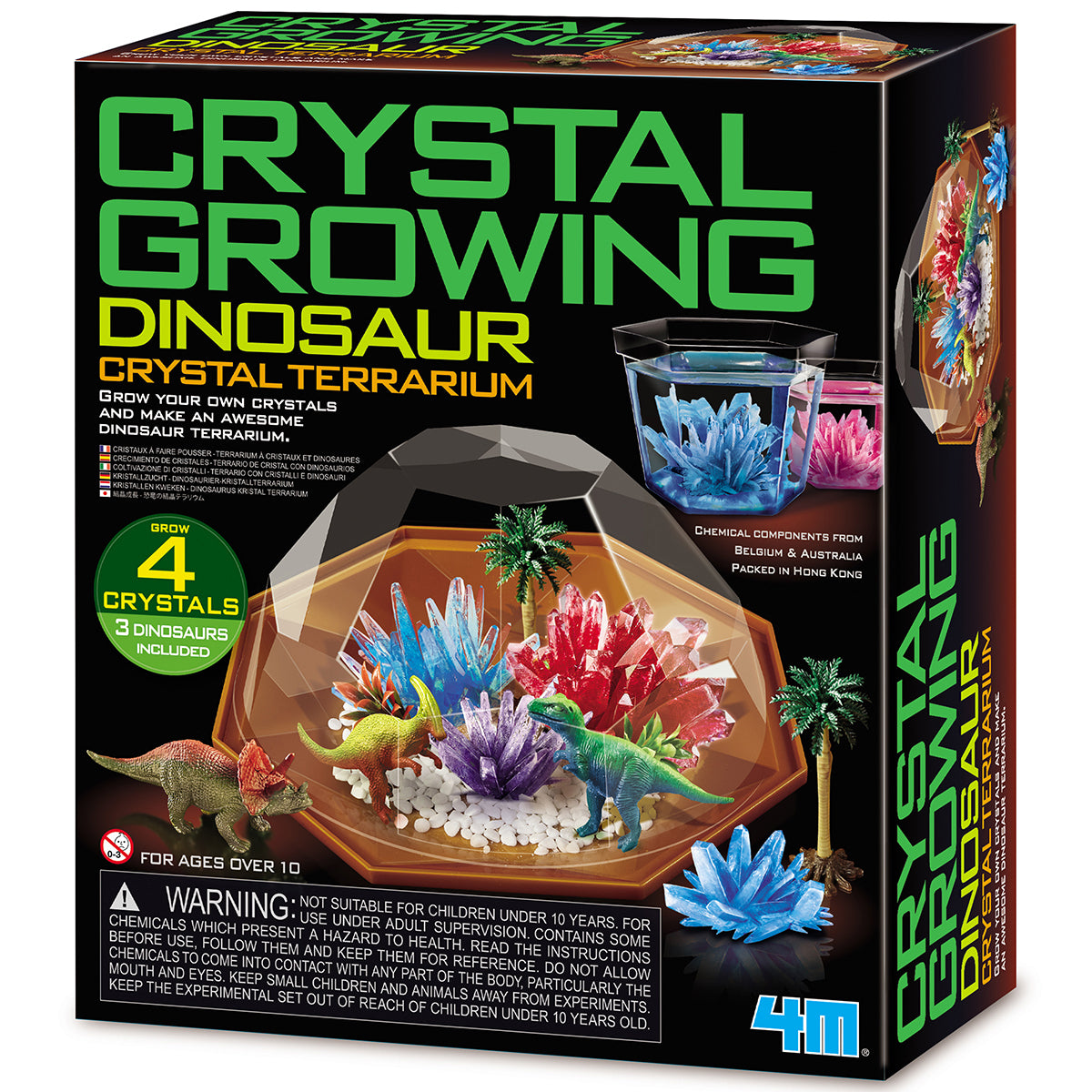 4M Crystal Growing - Dino Crystal Terrarium