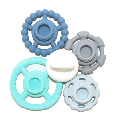 Jellystone Rainbow Stacker & Teether Toy - Ocean