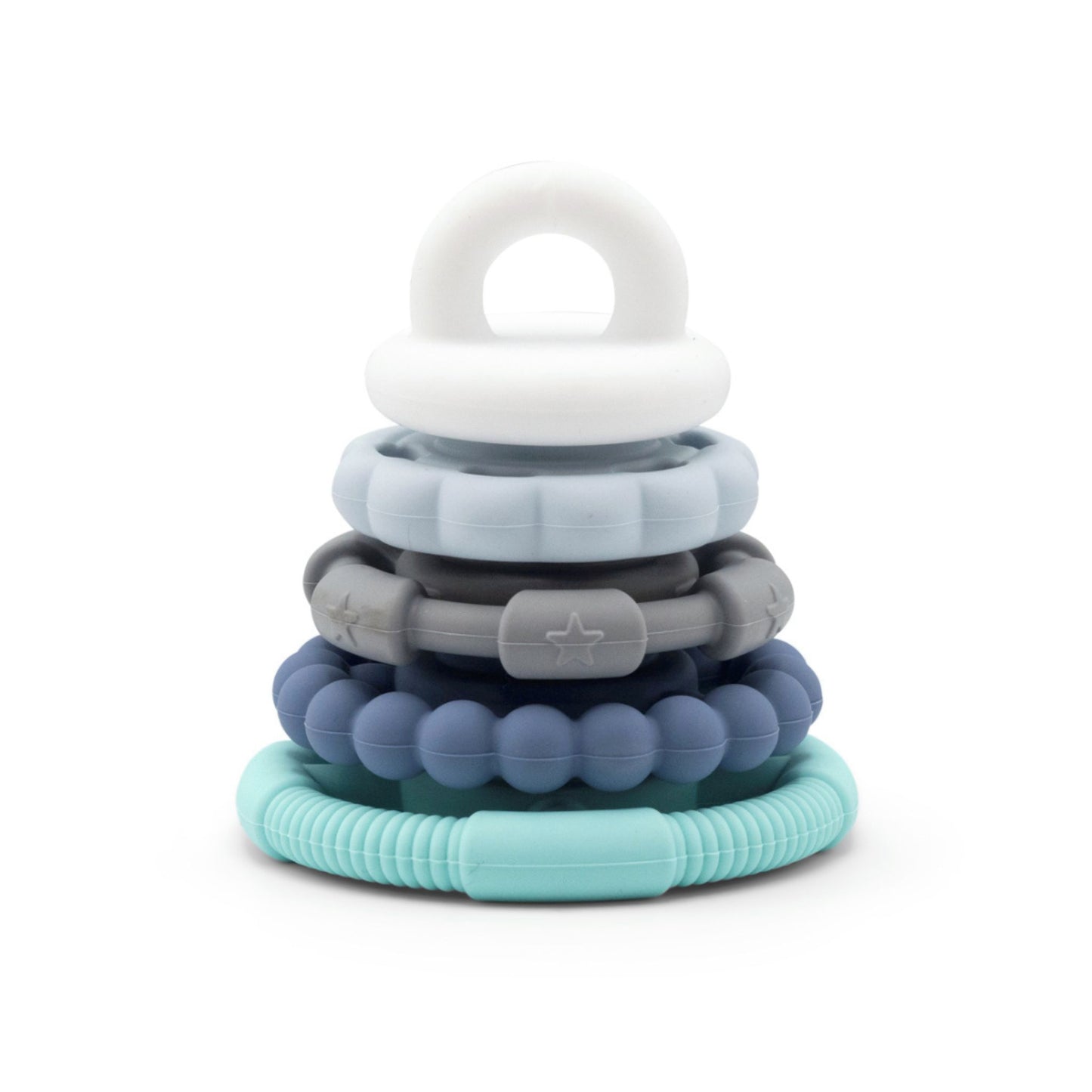 Jellystone Rainbow Stacker & Teether Toy - Ocean