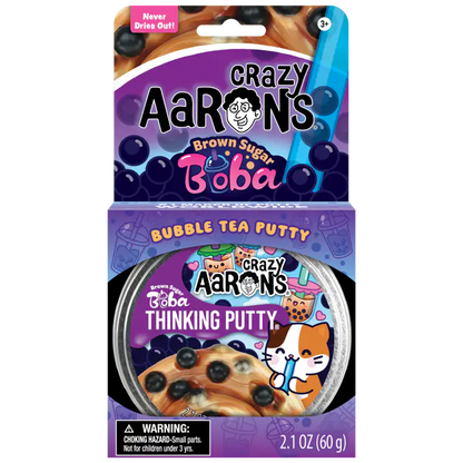 Crazy Aaron's  Thinking Putty 3.5" - Brown Sugar Boba