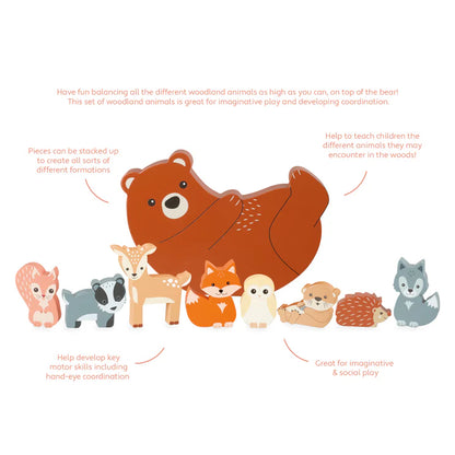 Orange Tree Toys Balancing Game - Woodland Animal