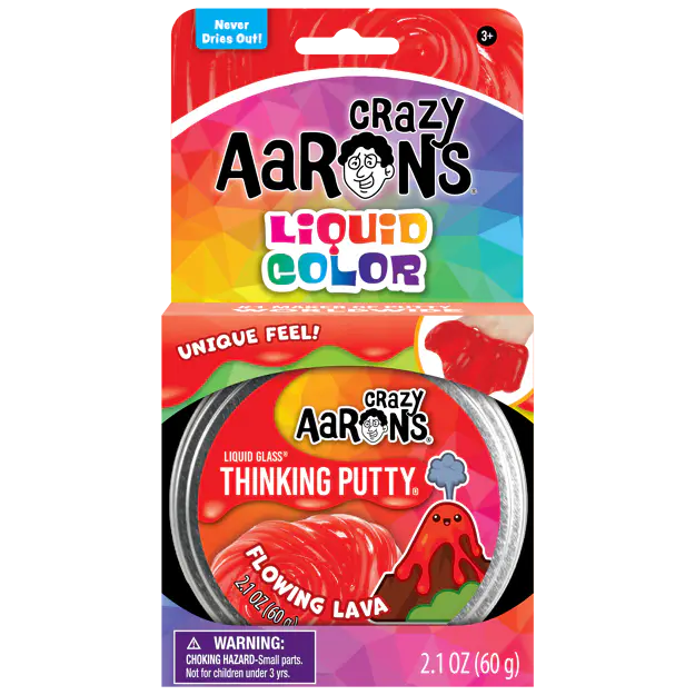 Crazy Aaron's  Thinking Putty 3.5" - Flowing Lava