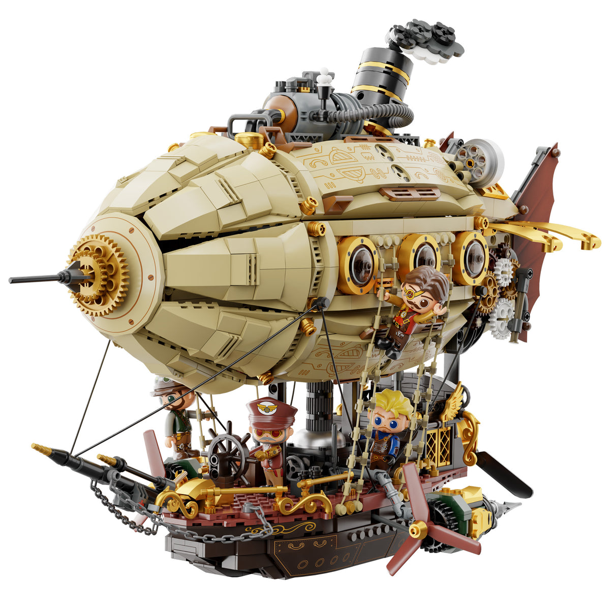 Pantasy Steampunk Airship - 1949 pcs