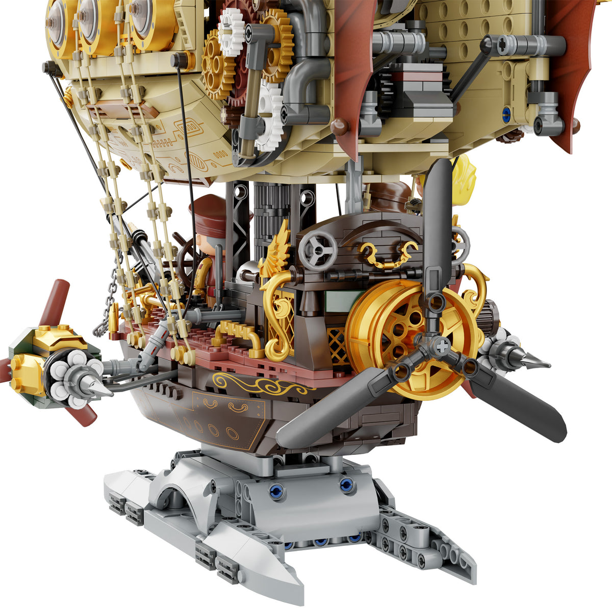Pantasy Steampunk Airship - 1949 pcs