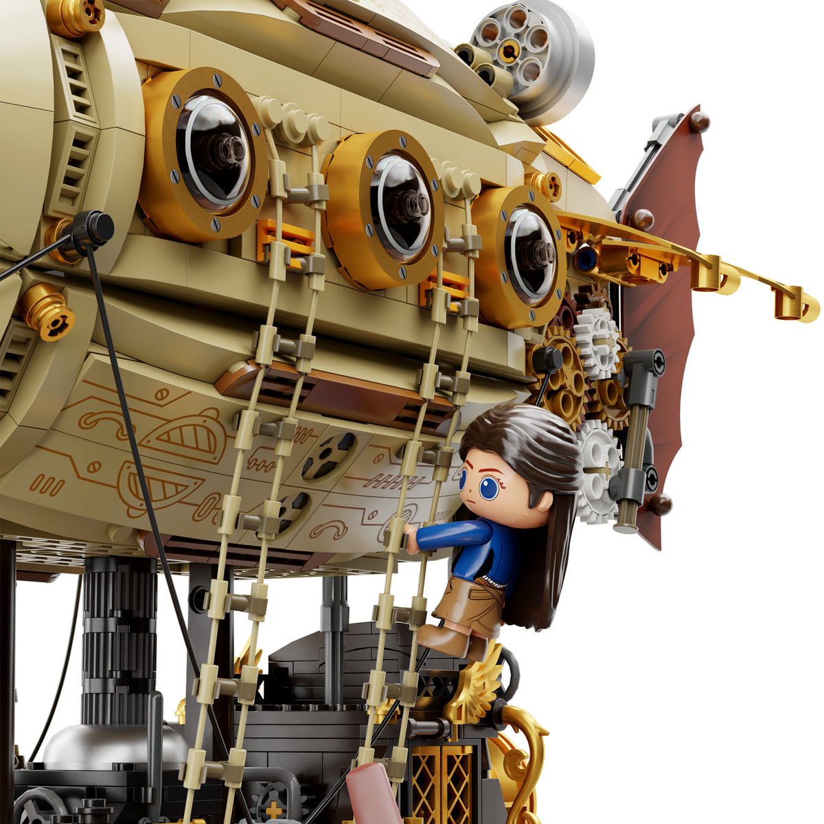 Pantasy Steampunk Airship - 1949 pcs
